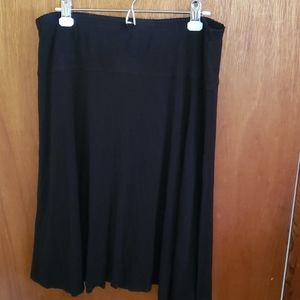 J.jill Black stretch midi skirt